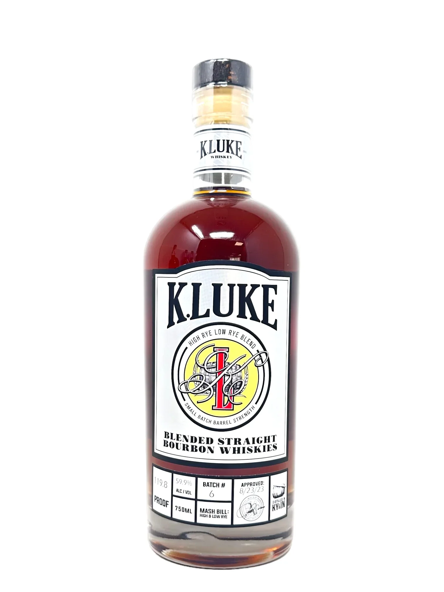 Image of K.LUKE Small Batch Barrel Strength Bourbon Batch 9