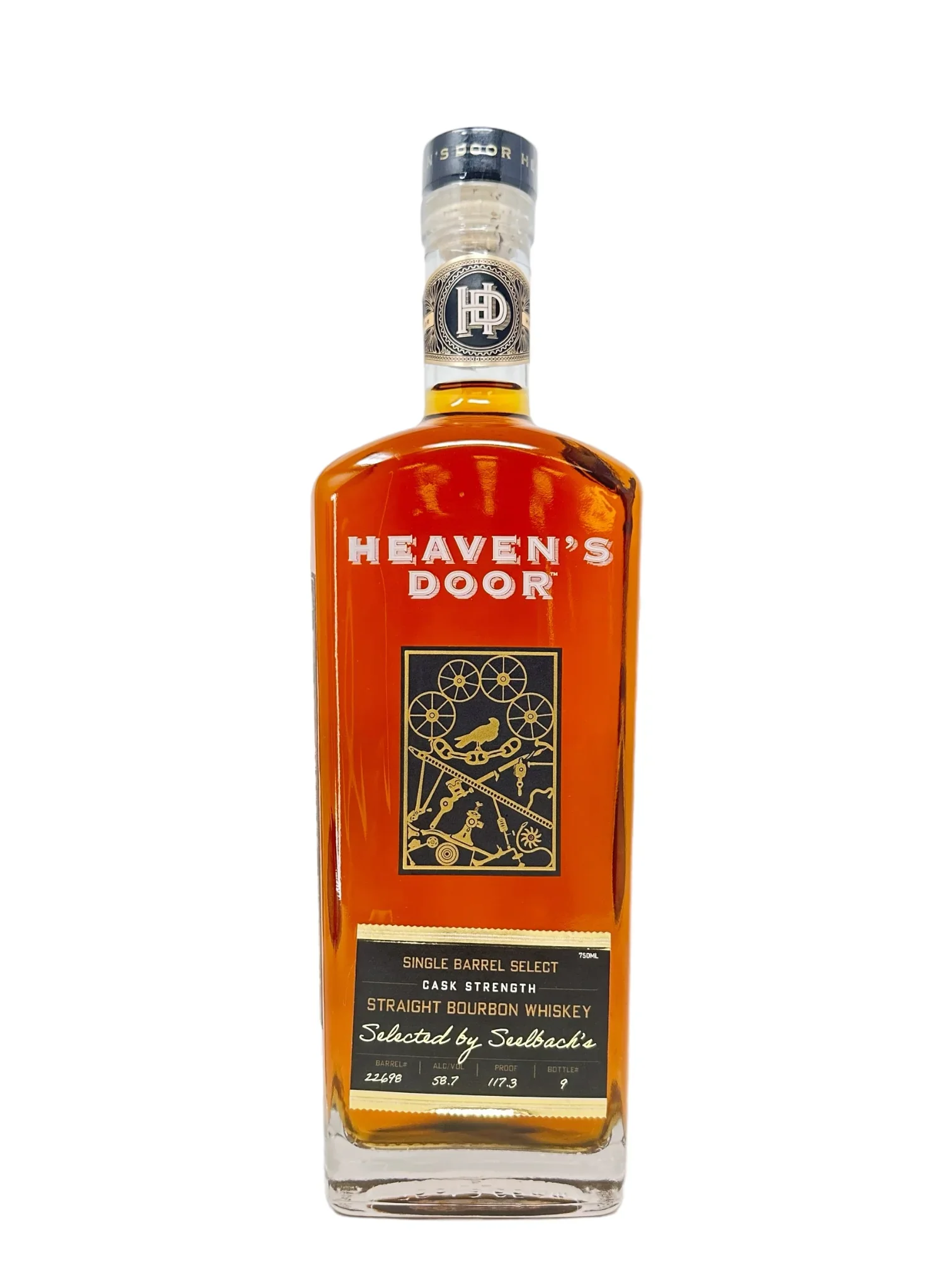 Image of Heaven's Door Single Barrel Bourbon 117.3 Proof #27225 - Selected by Seelbach's