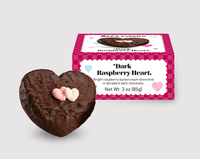 Dark Raspberry Heart