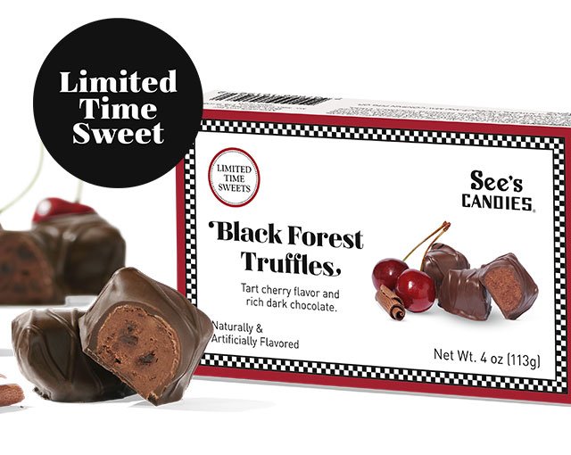 Limited Time Sweet: Returning Tomorrow: Black Forest Truffles