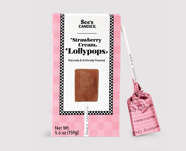 Strawberry Cream Lollypops