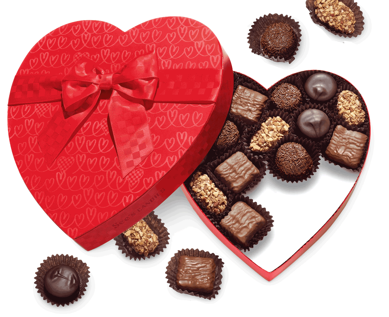Heart Box Full of Chocolates
