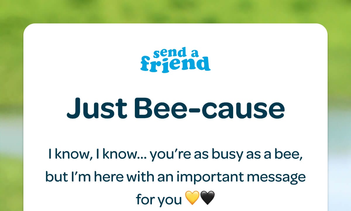 Just Bee-cause. I know, I know… you’re as busy as a bee, but I’m here with an important message for you 💛🖤