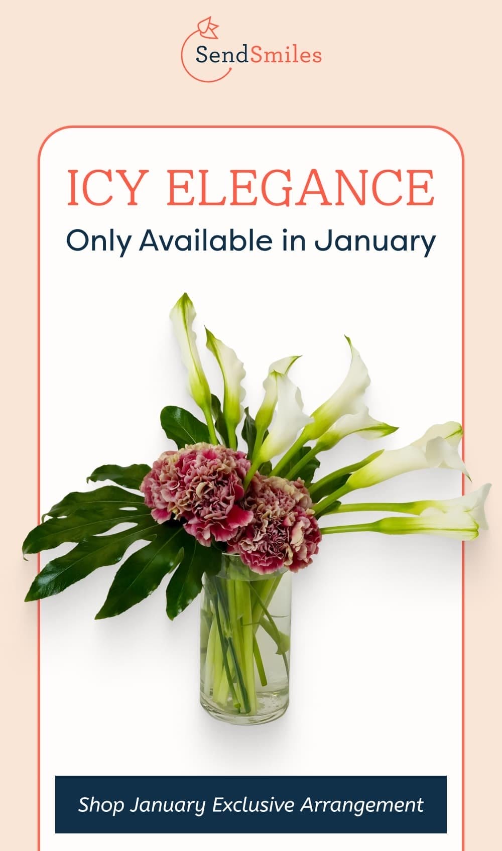 Icy Elegance Only Available in January [Shop January’s Exclusive Arrangement]