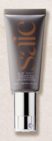 Saie Slip Tint – Lightweight Tinted Moisturizer with Mineral Zinc SPF 35 and Hyaluronic Acid