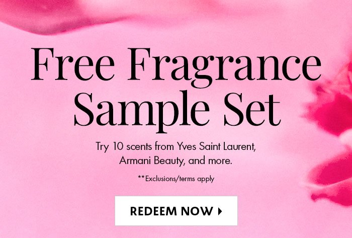 Free Fragrance Sample Sets