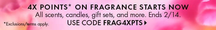 4x Points on Fragrance