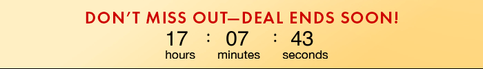 Skincare Daily Deals Countdown Timer