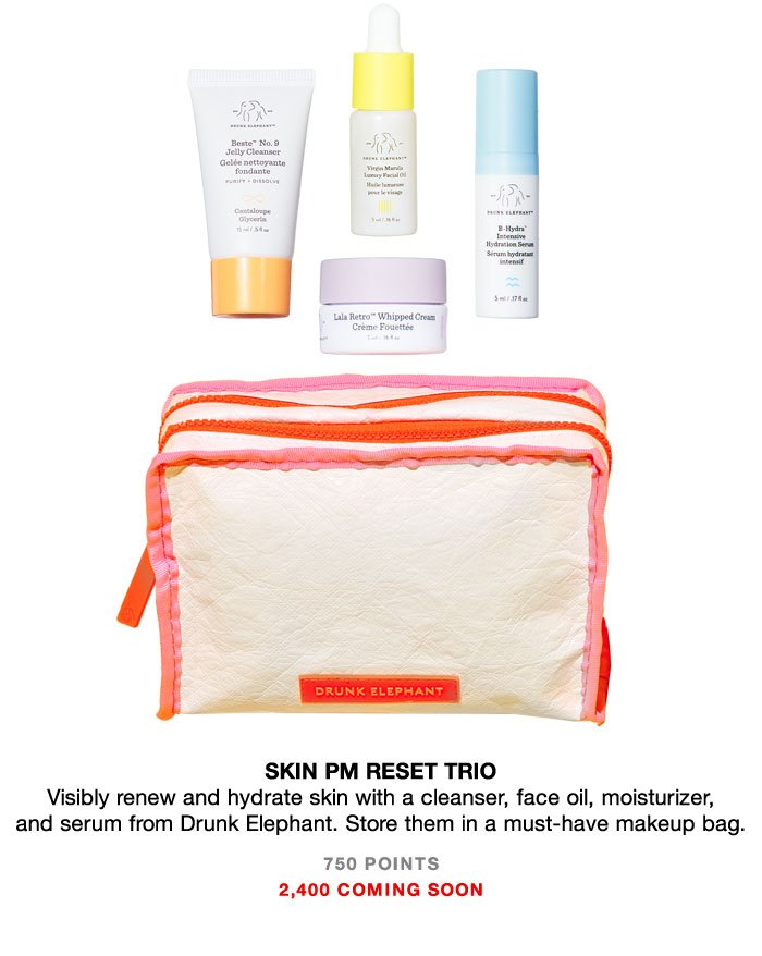 Drunk Elephant Skin PM Reset Trio