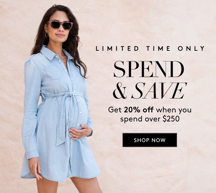 20% off when you spend over \\$250