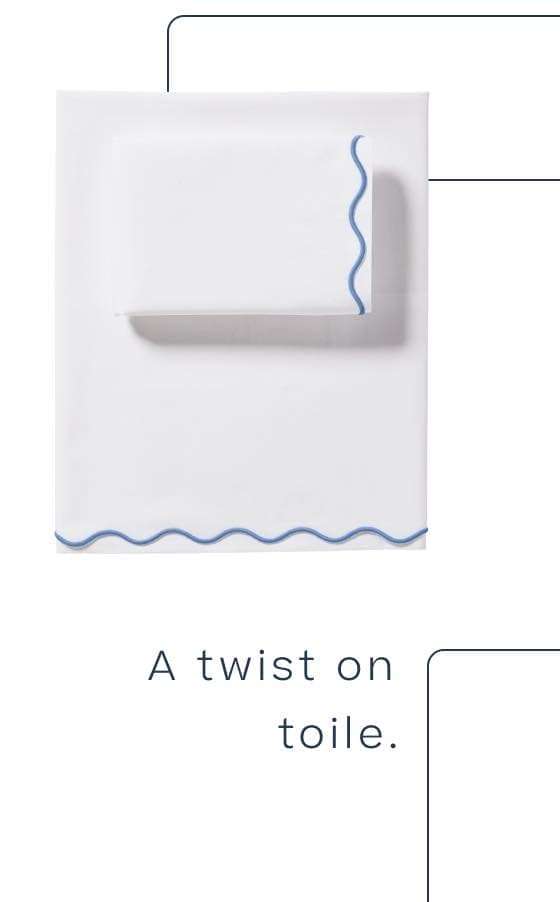 Wave Percale Sheet Set