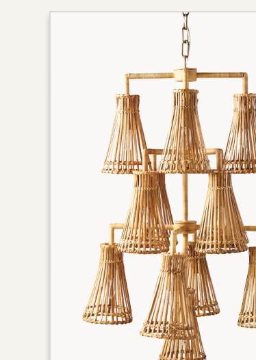 Cascais Rattan Chandelier