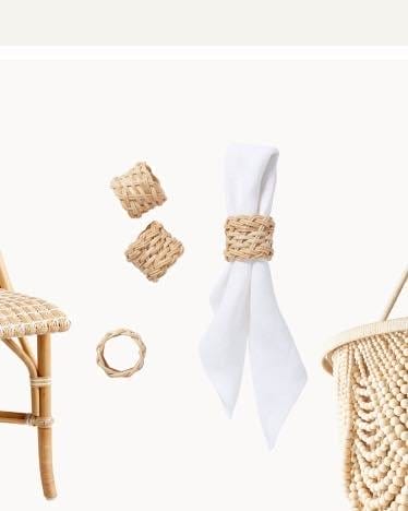 Wicker Napkin Ring (Set of 4)