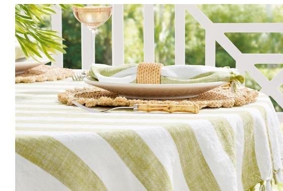 Awning Stripe Tablecloth