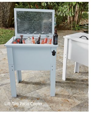 Lift-Top Patio Cooler