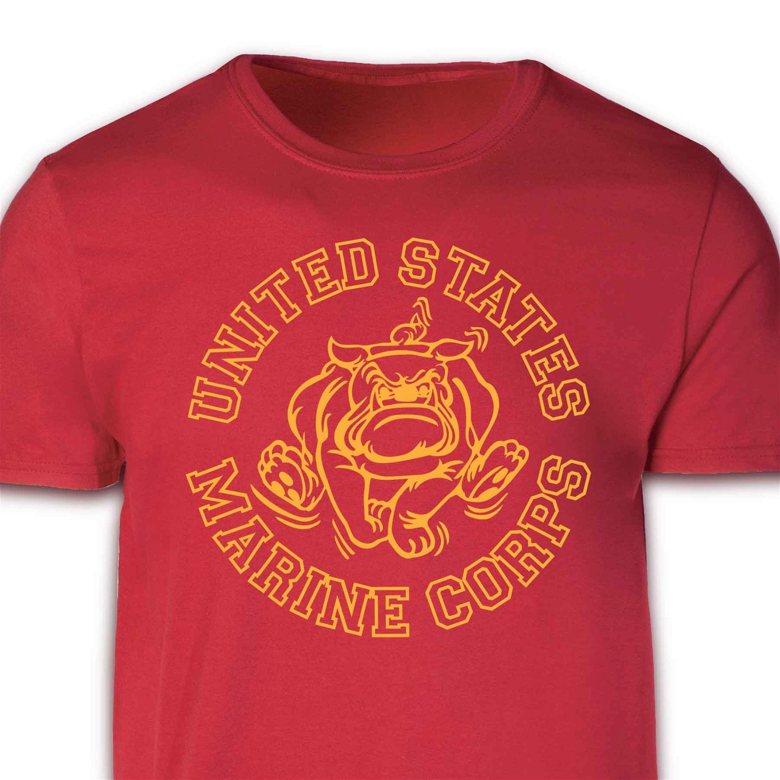 Image of Marine Corps Bulldog Mascot Graphic T-Shirt