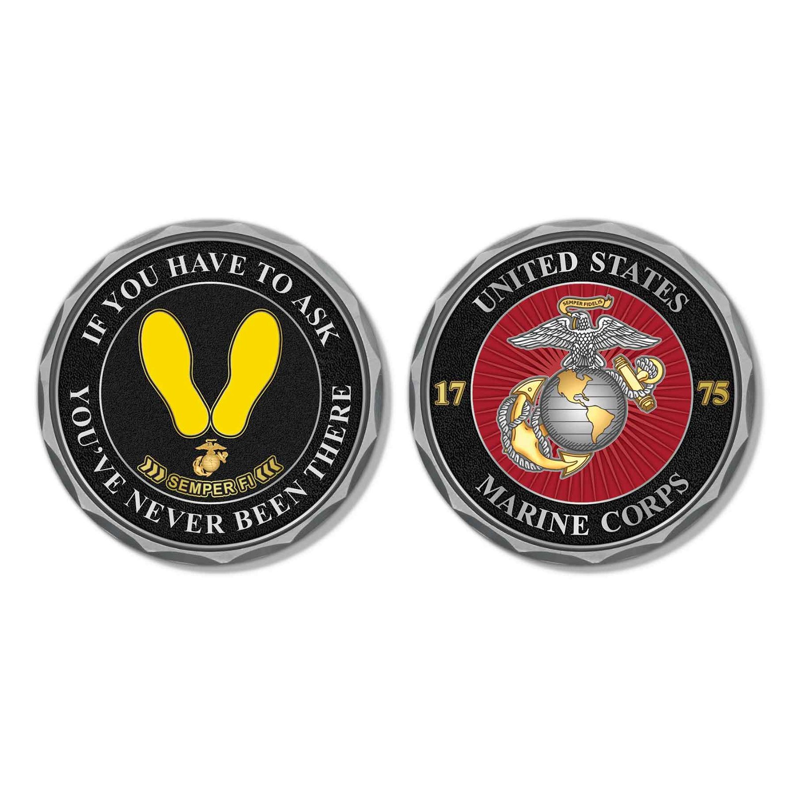 Image of USMC If You Have To Ask Challenge Coin