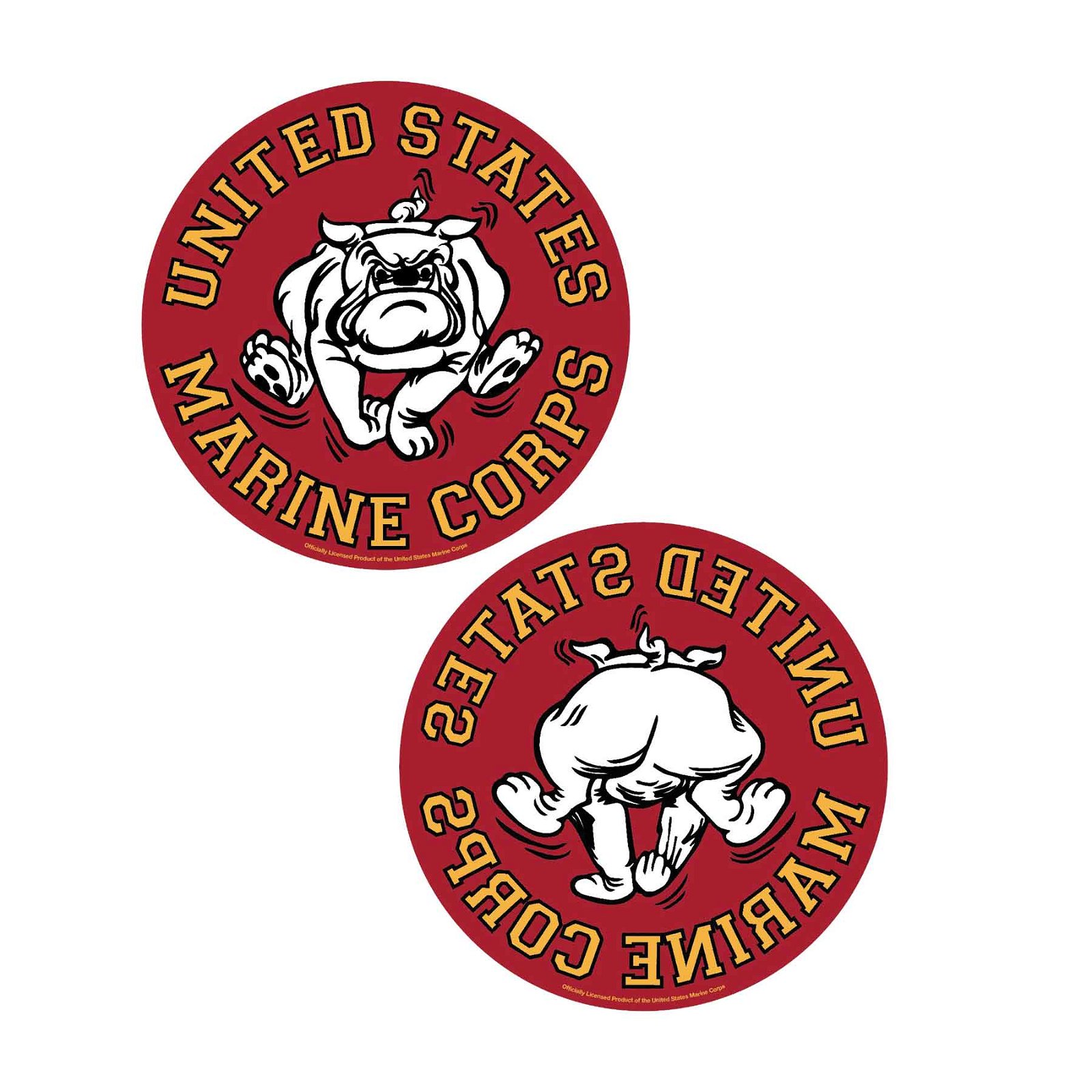 Image of Vintage Bulldog Multi-use Decals 2-pack