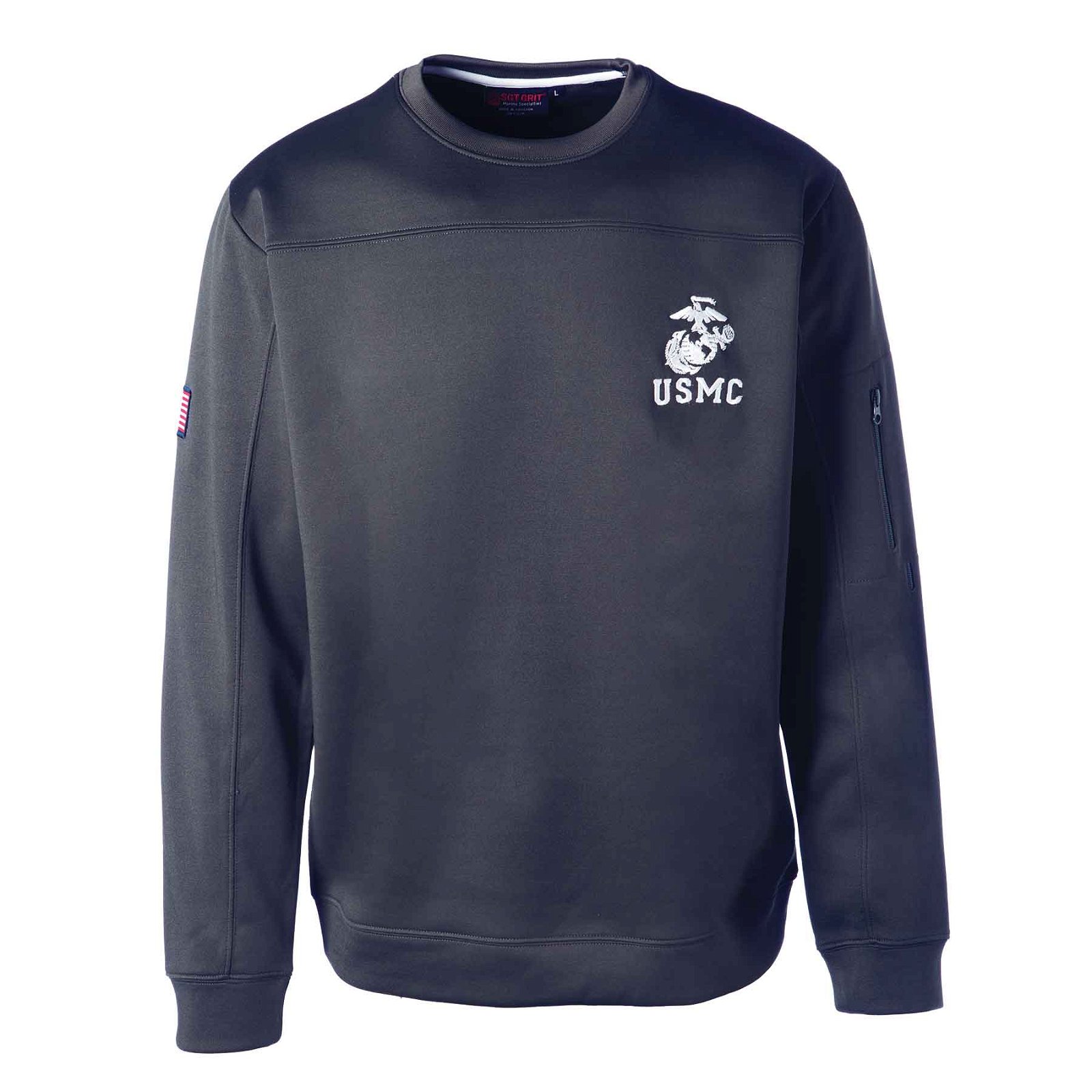 Image of USMC Crew Neck Sweatshirt- Navy