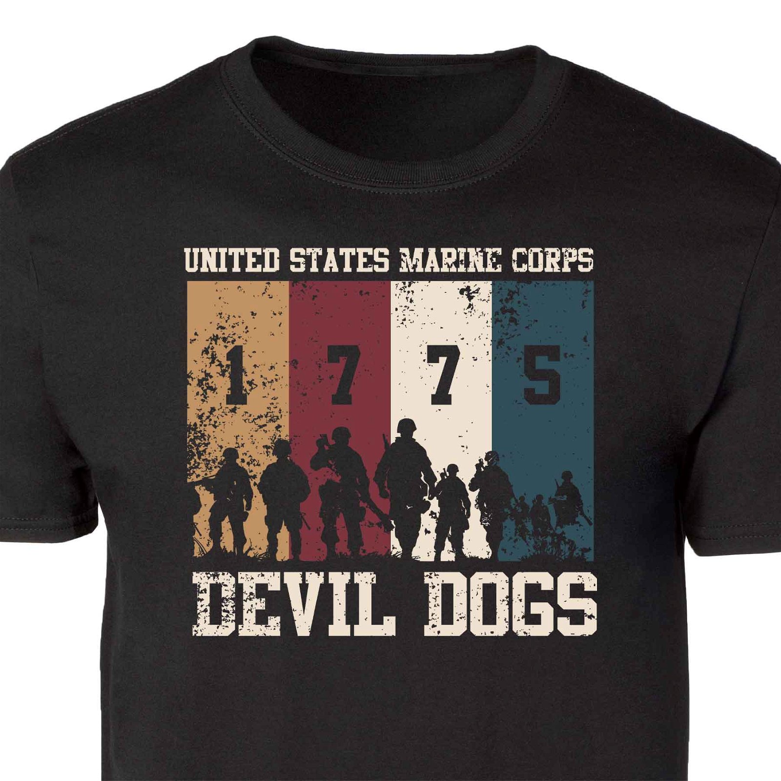 Image of 1775 Devil Dogs Full Front T-shirt