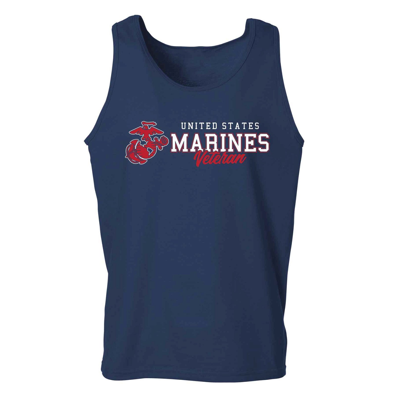 Image of USMC Veteran Script Tank Top