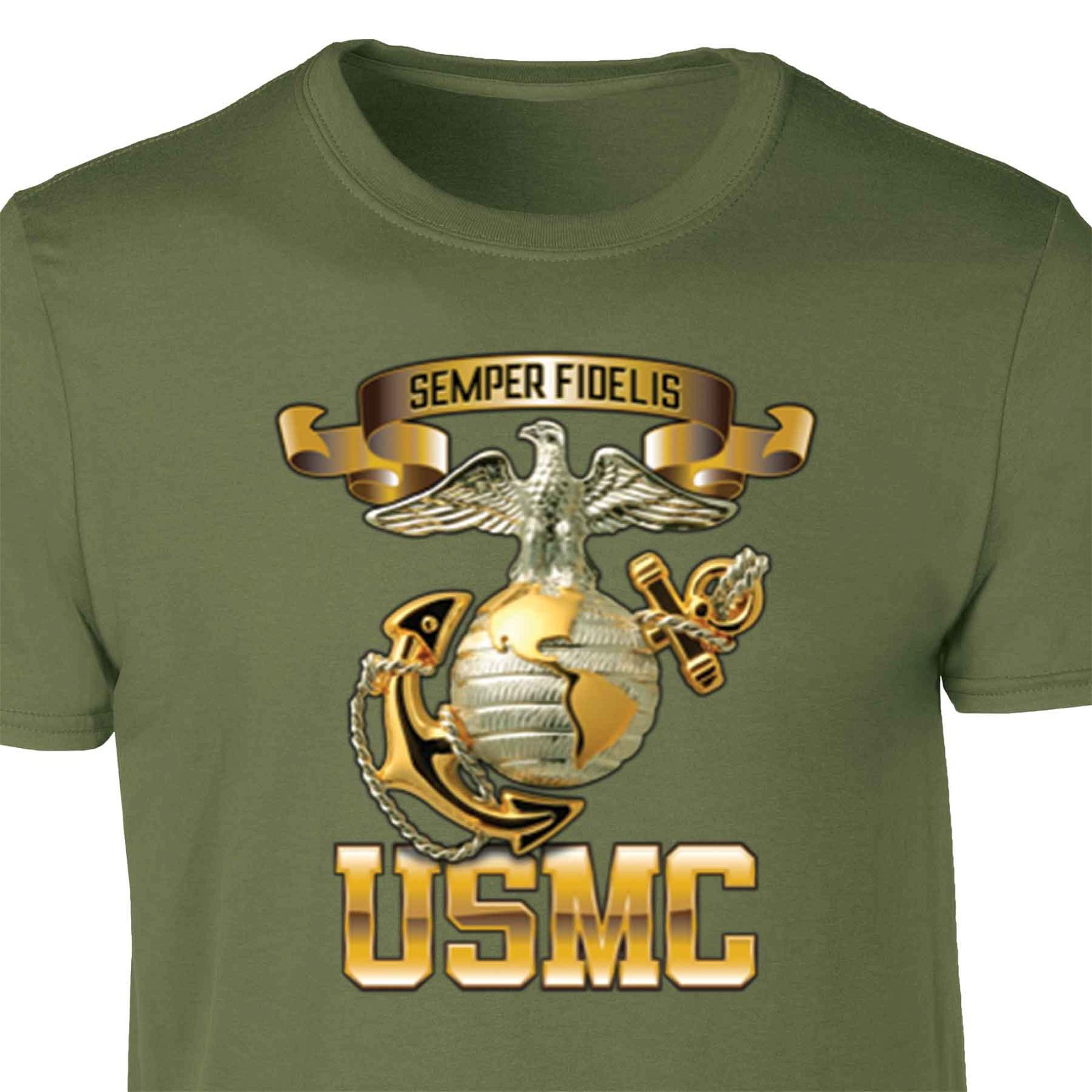 Image of USMC Metallic EGA T-shirt