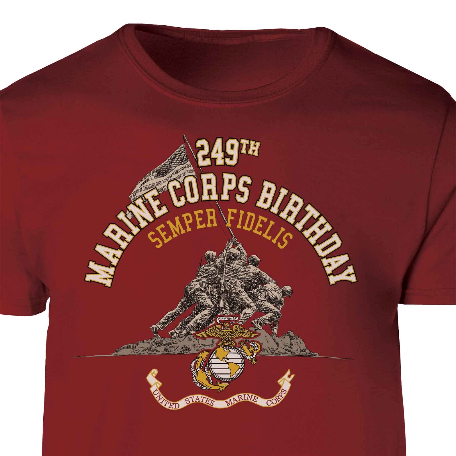 Image of USMC 249th Birthday T-shirt - Front