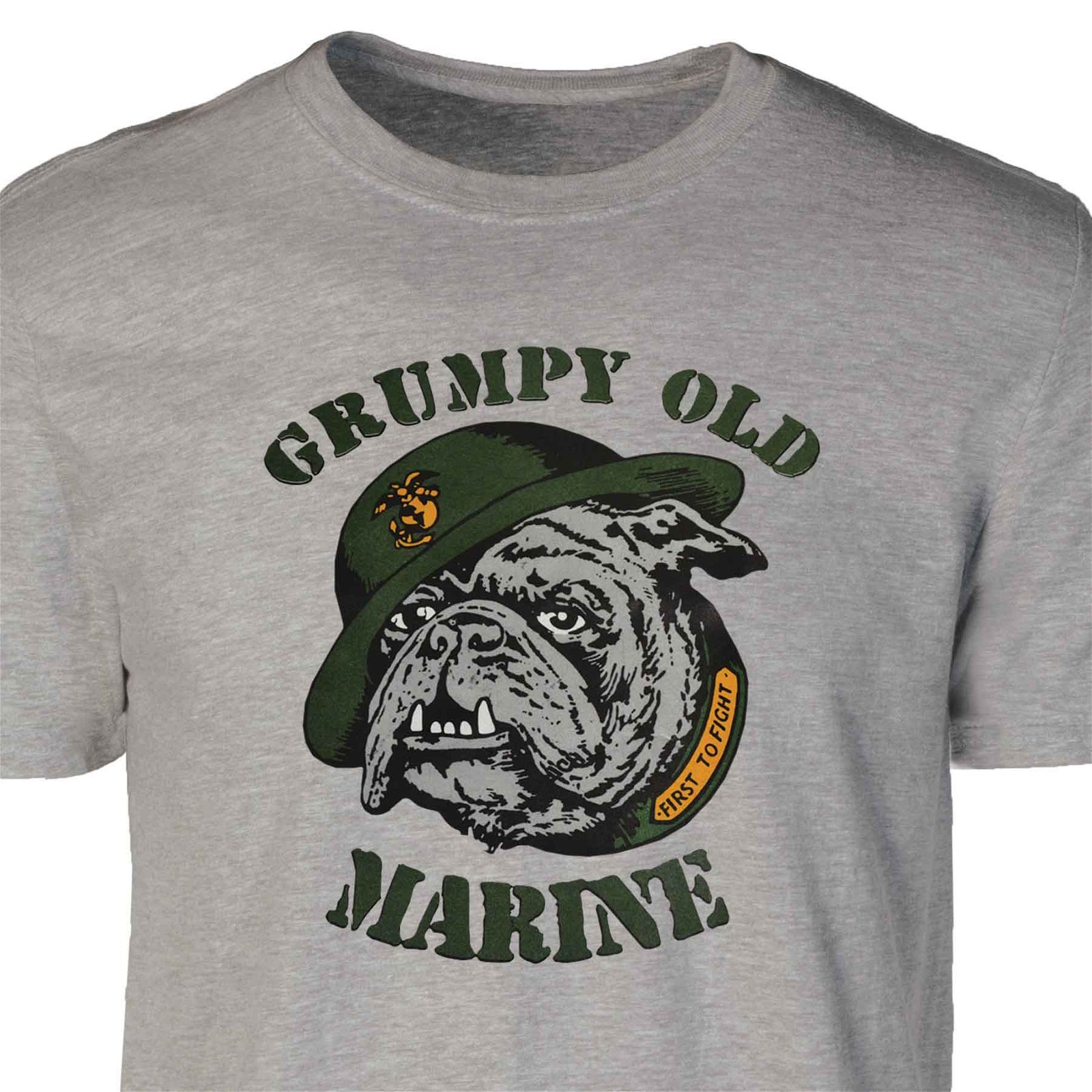 Image of Grumpy Old Marine Bulldog Mascot T-shirt