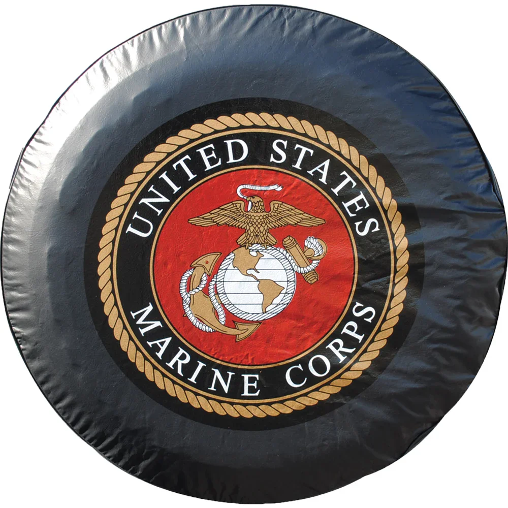 Image of Marine Corps Black Tire Cover
