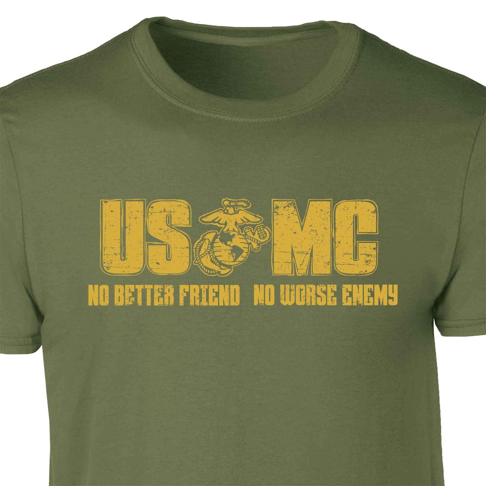 Image of USMC No Better Friend, No Worse Enemy T-shirt