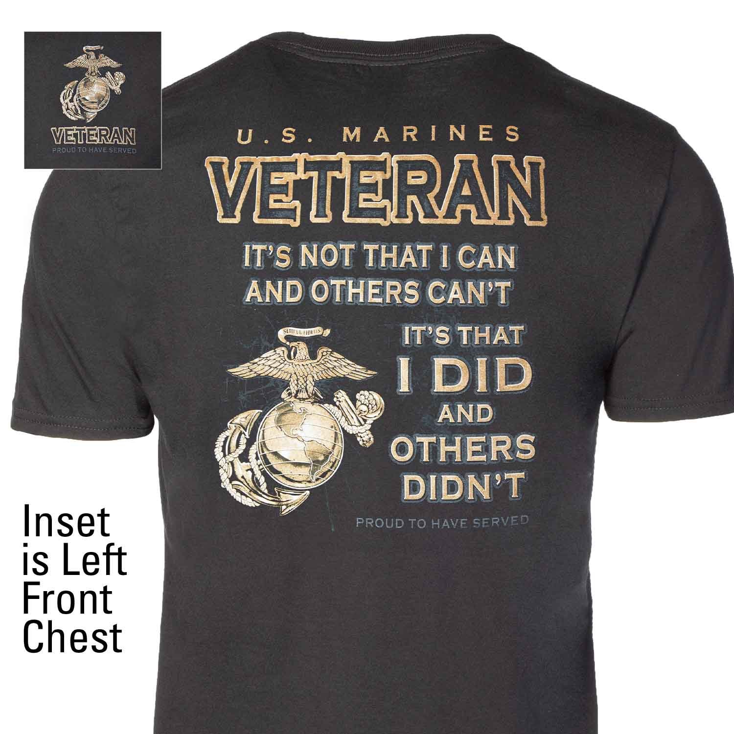 Image of Marine Corps Veteran 'Proud To Have Served' T-shirt