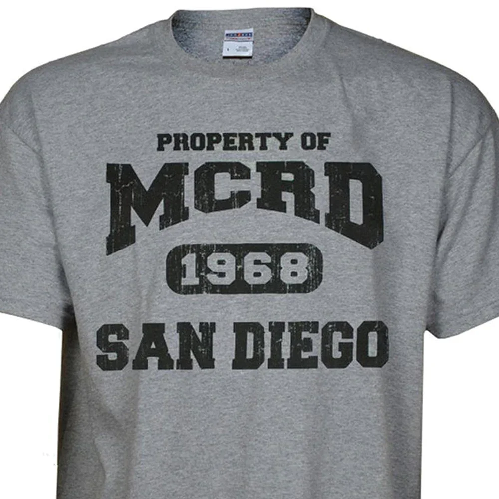 Image of Personalized USMC Property of MCRD 1968 T-Shirt