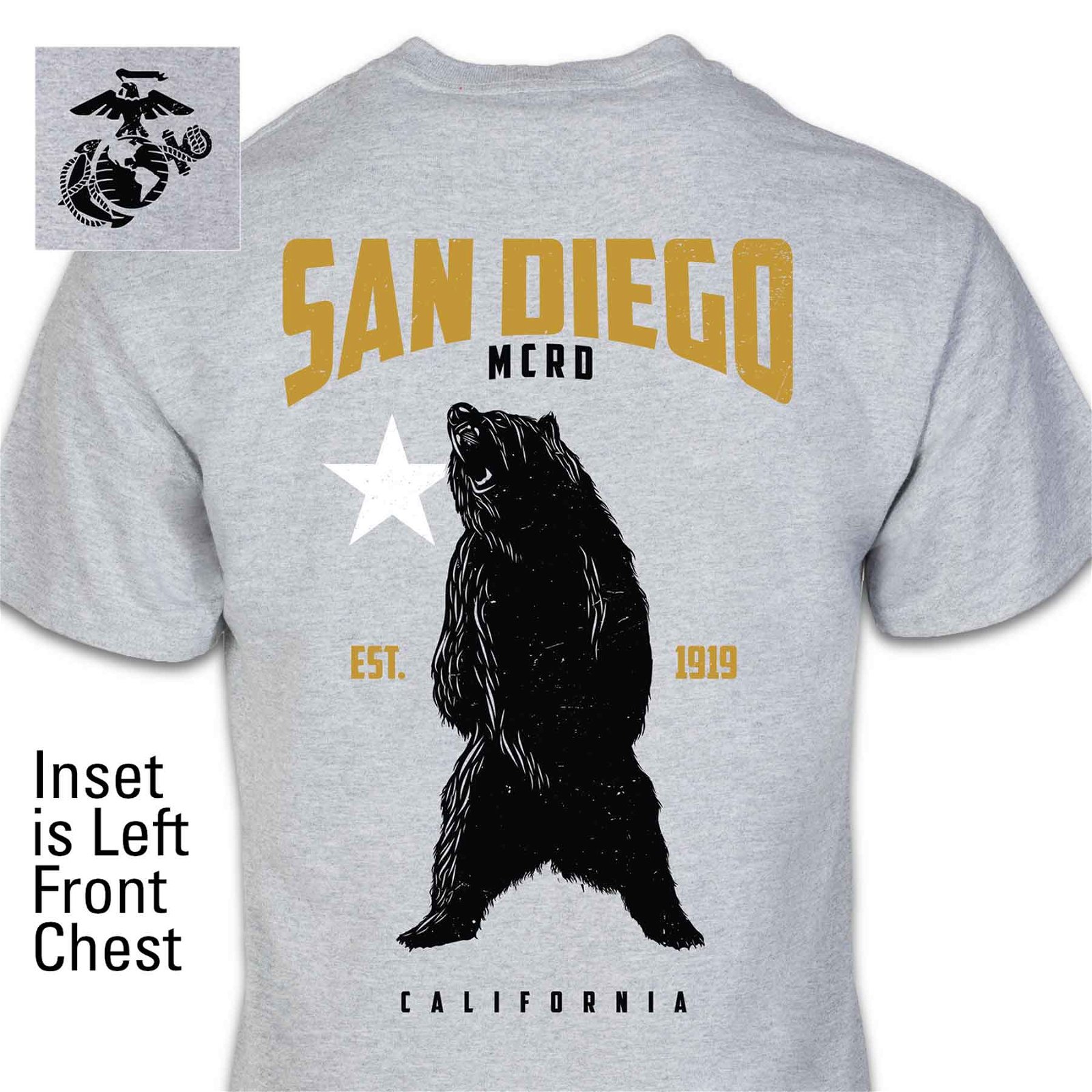 Image of San Diego MCRD Bear T-shirt