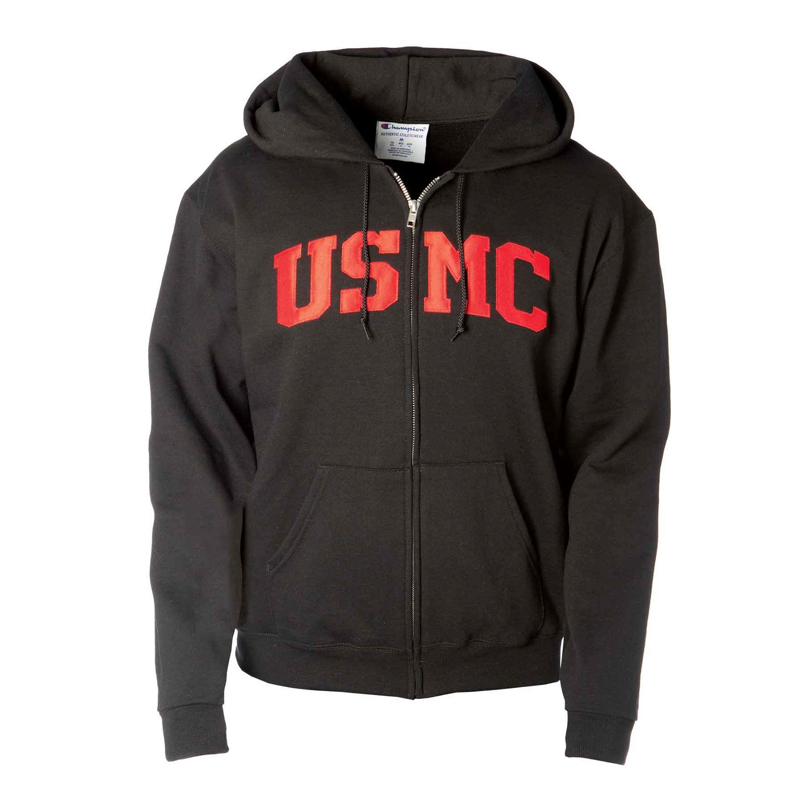 Image of Full Zip USMC Hooded Sweatshirt