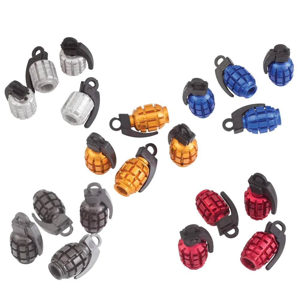 Image of Pineapple Grenade Valve Stem Cap Set