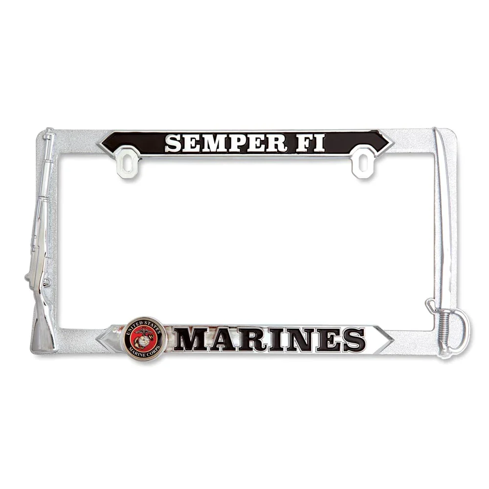 Image of U.S. Marines Semper Fi 3D License Plate