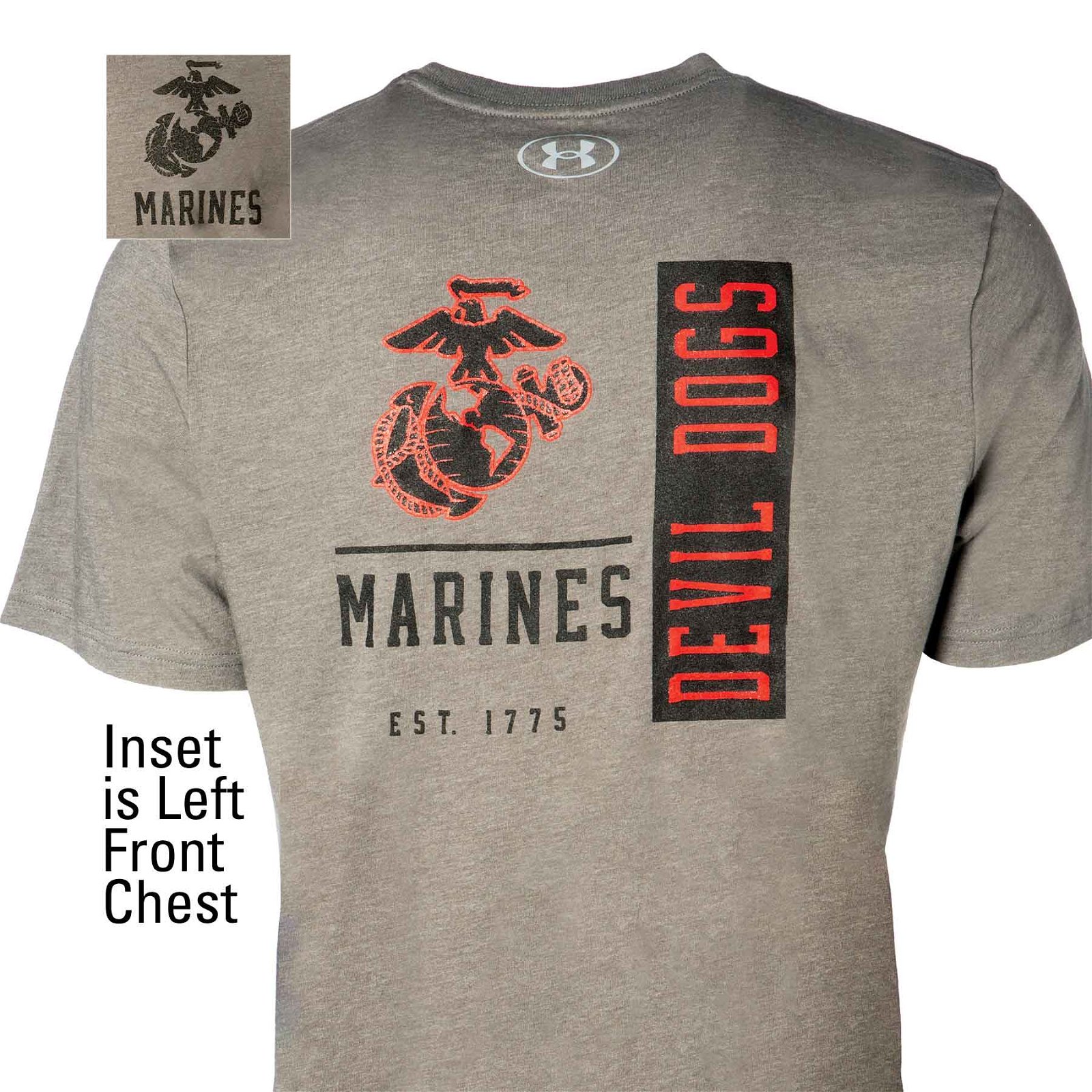 Image of UA USMC Devil Dogs Performance Cotton T-shirt