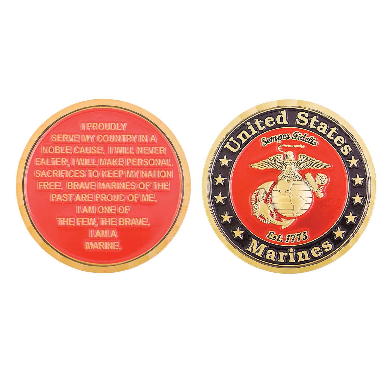 Image of I Am A Marine Challenge Coin