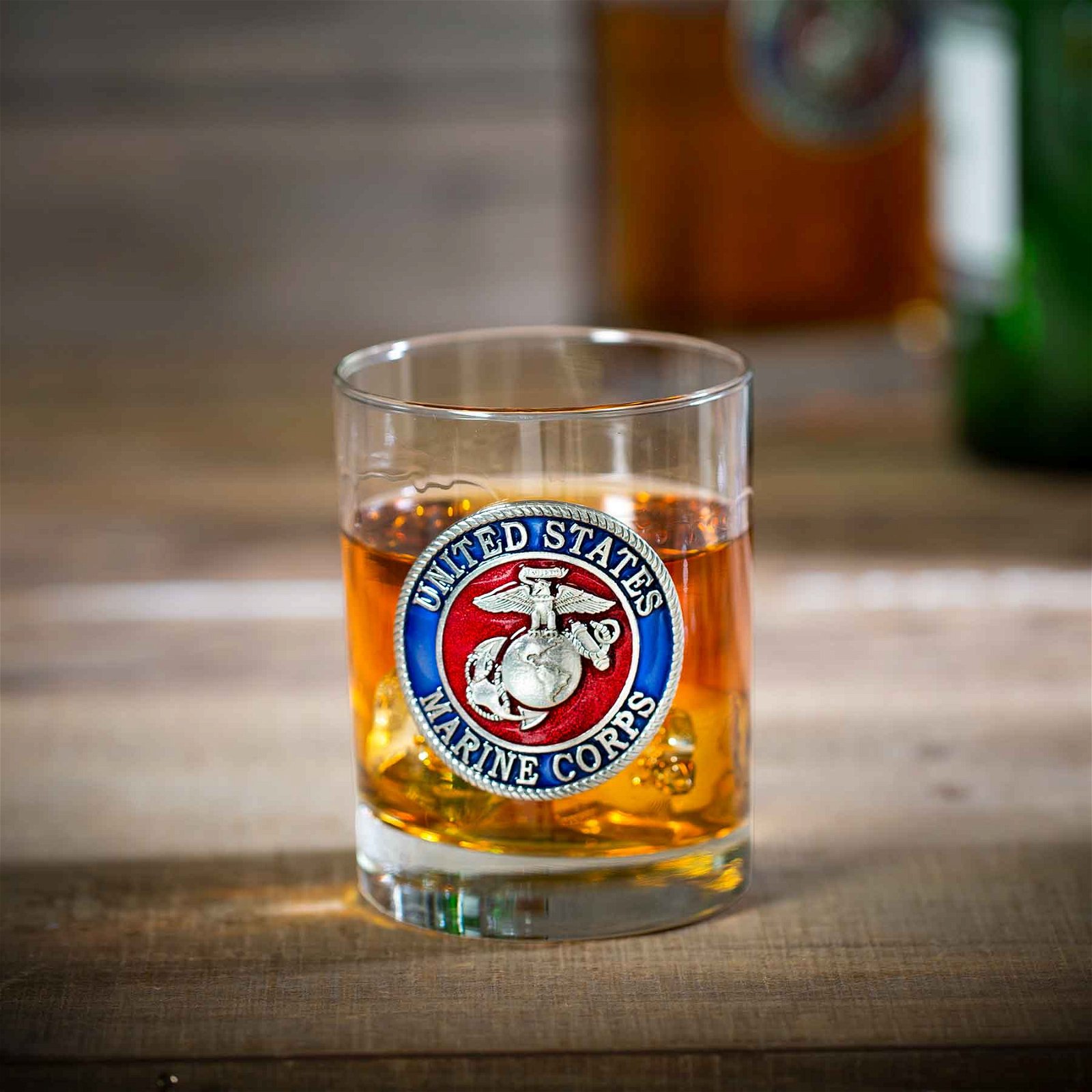Image of USMC Double Old Fashioned Glass