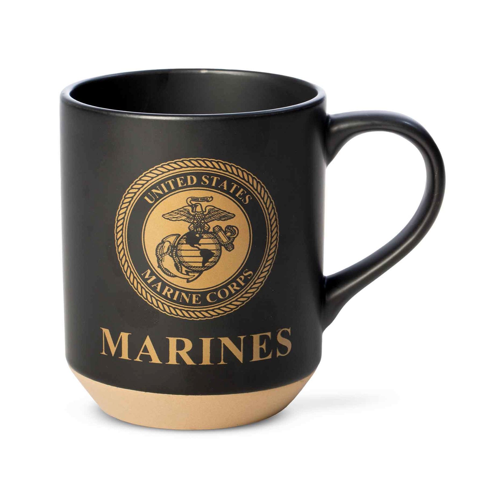 Image of USMC Marines Black Sandstone Mug
