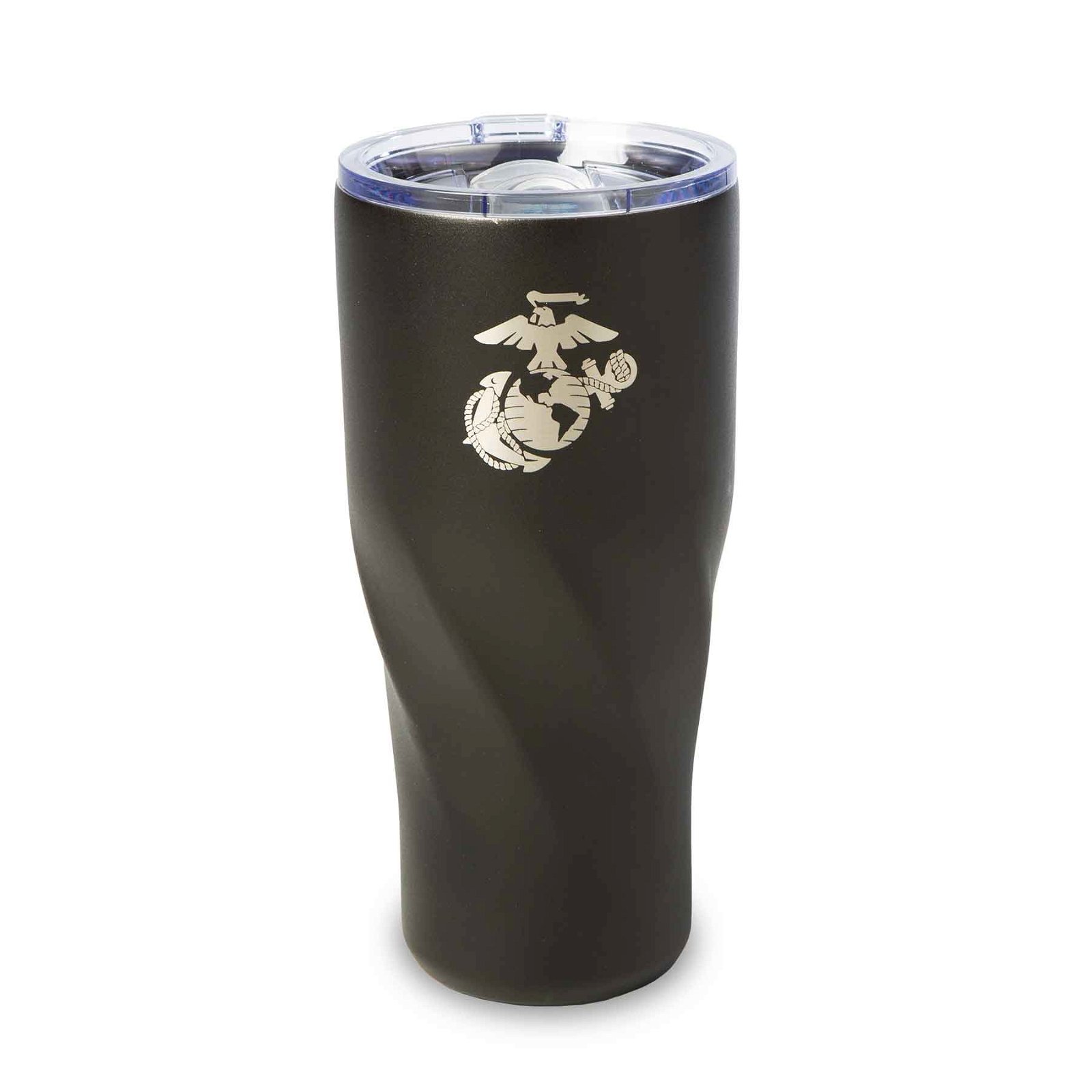 Image of USMC Black Stainless Steel 20 oz. Tumbler