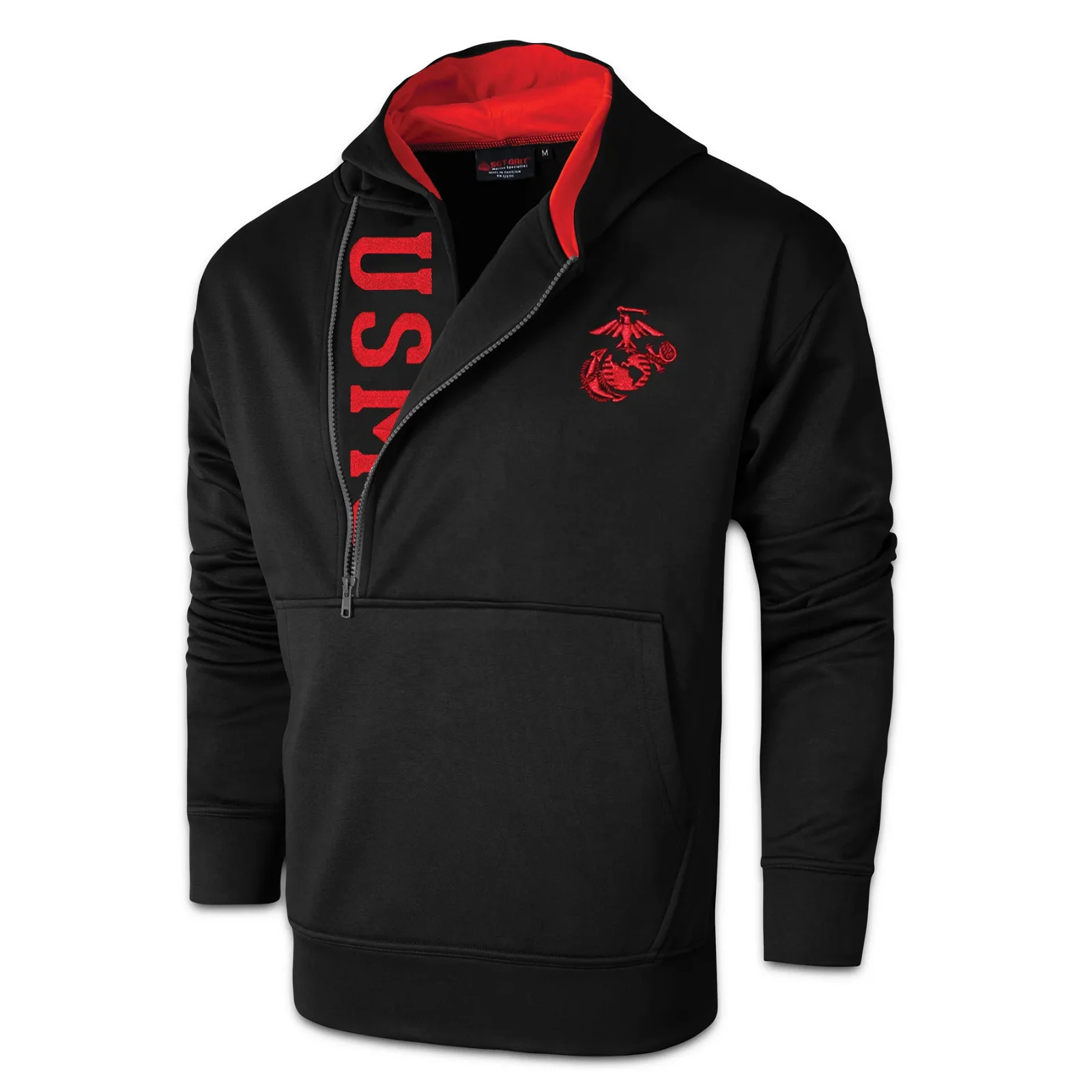 Image of USMC Half Zip Hoodie