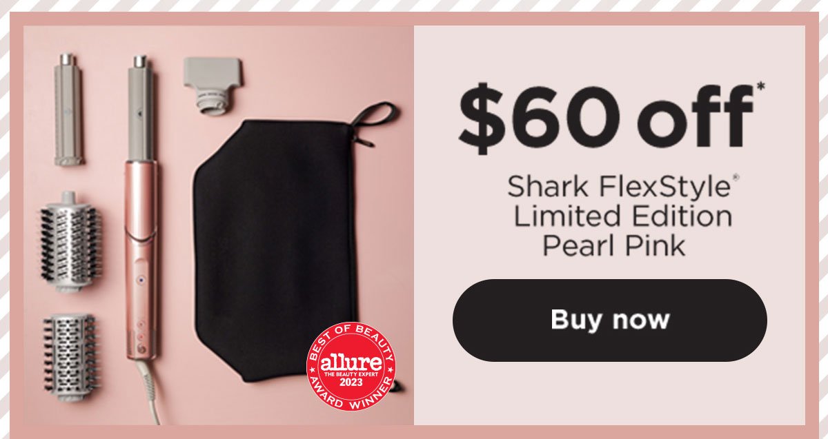 \\$60 off* Shark FlexStyle® Limited Edition Pearl Pink