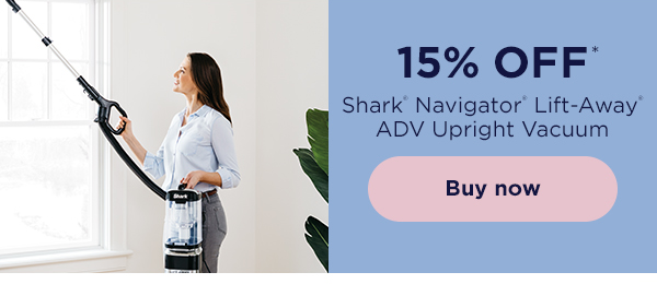 15% off* Shark Navigator® Lift-Away® ADV Upright Vacuum