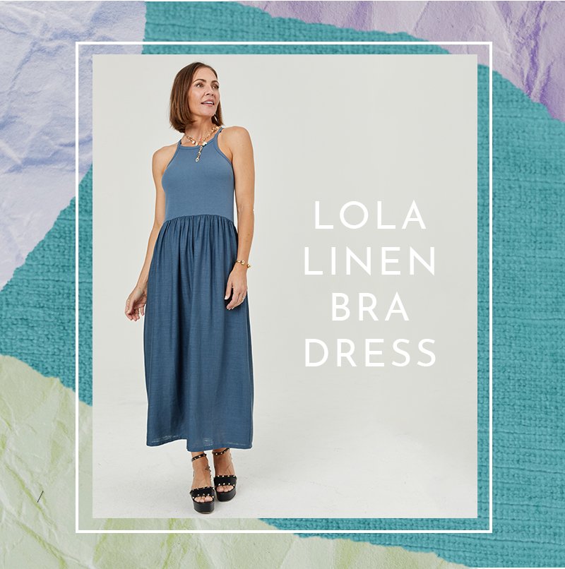 LOLA LINEN BRA DRESS