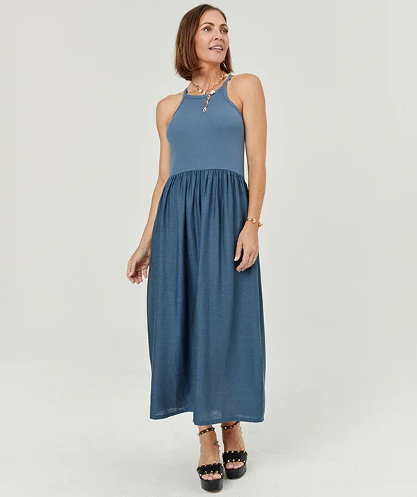 Image of The Lola Linen Bra Dress