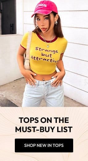 SHOP NEW IN TOPS