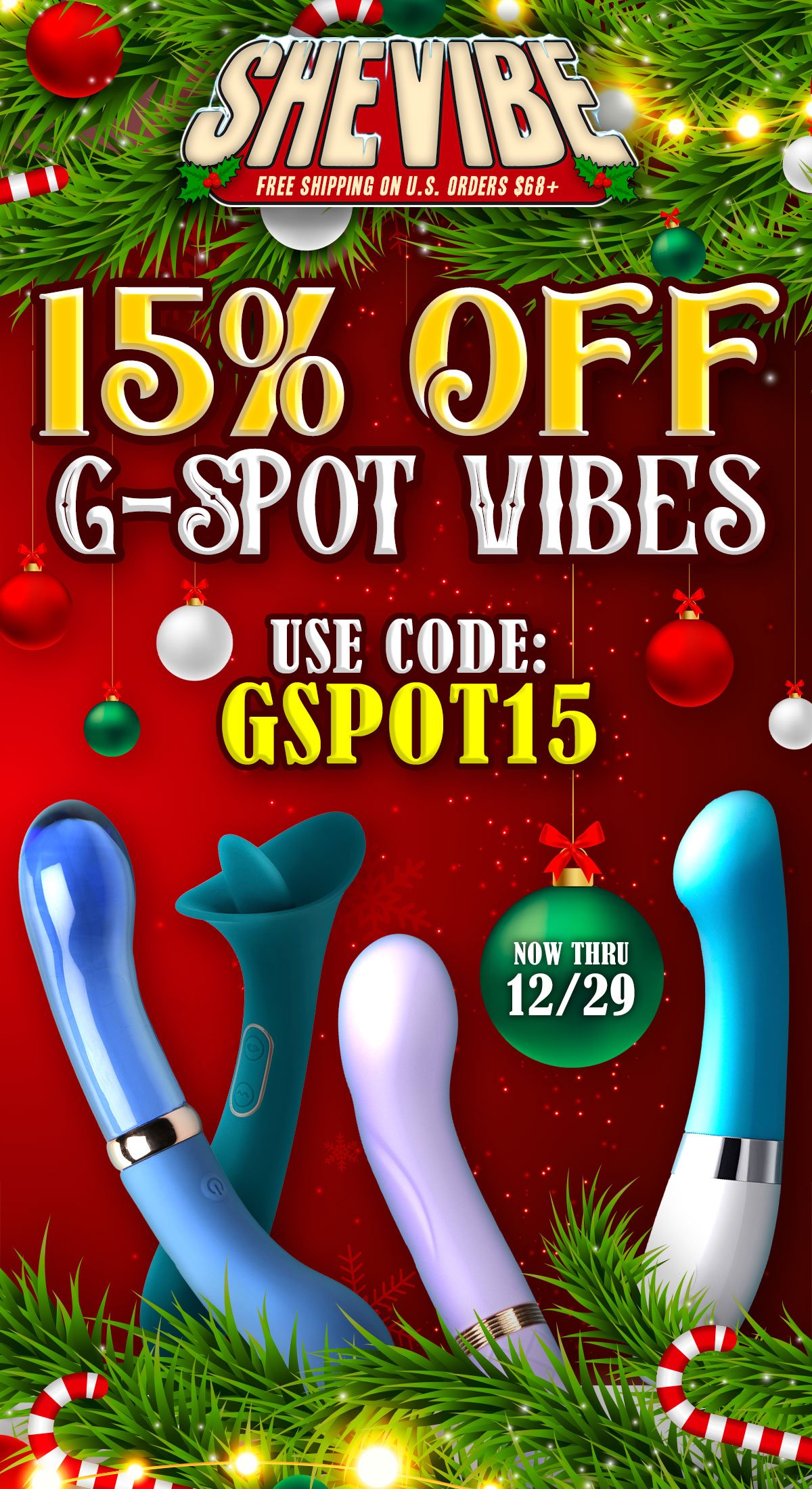 15% Off All G-Spot 🤶 Vibrators At SheVibe!
