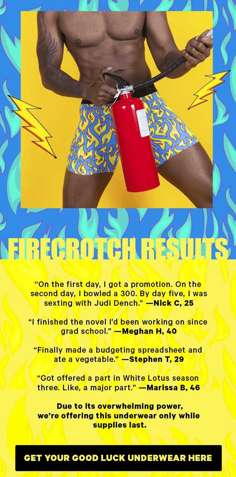 The Results | Get Your Good Luck Underwear Here
