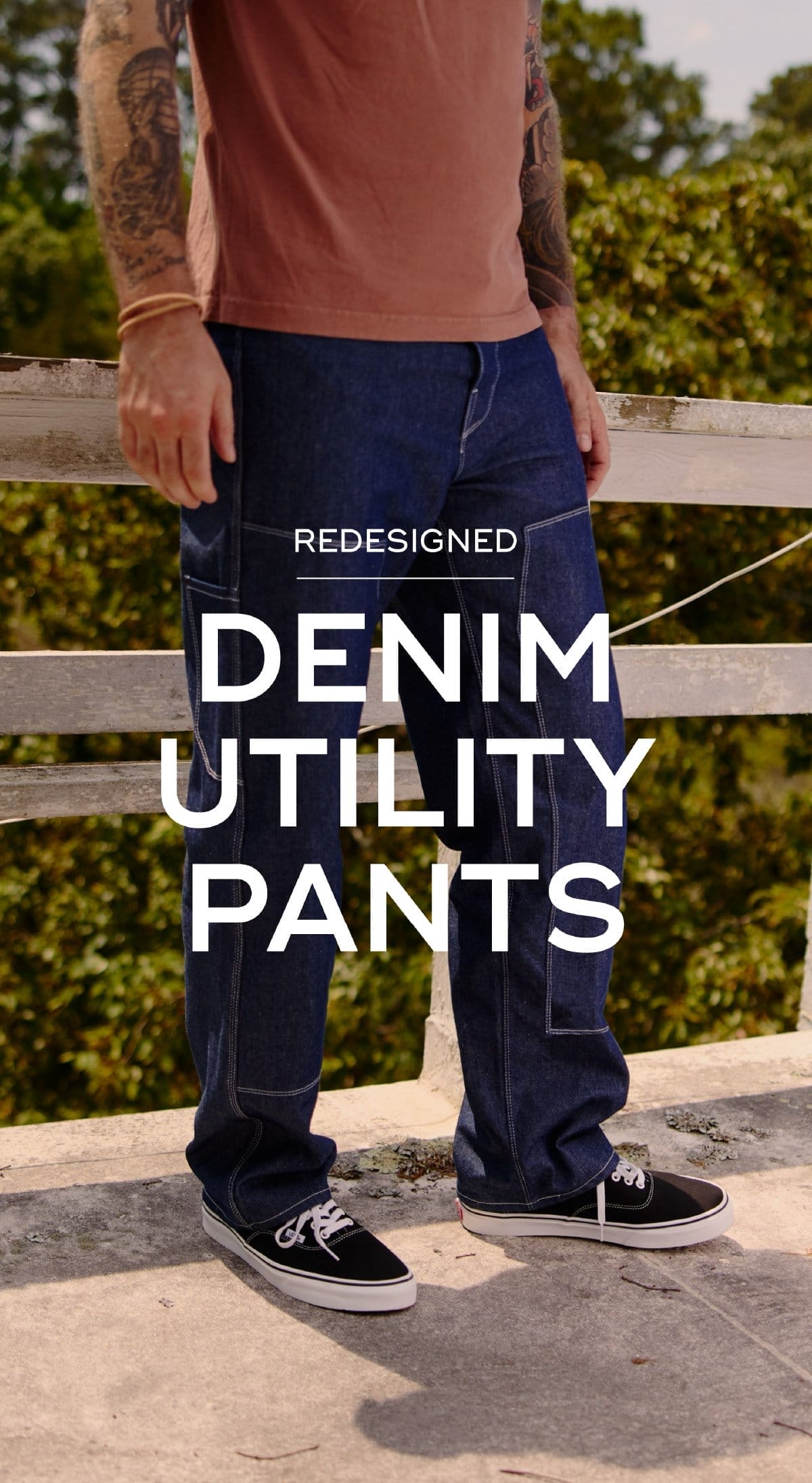 Denim Utility Pants